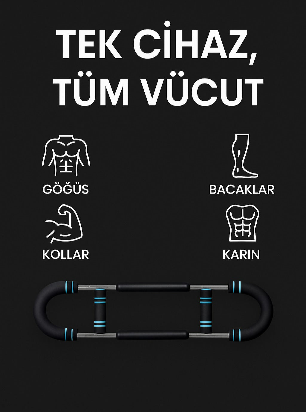 GorillaXBar™ – Taşınabilir Güç ve Fitness Çubuğu